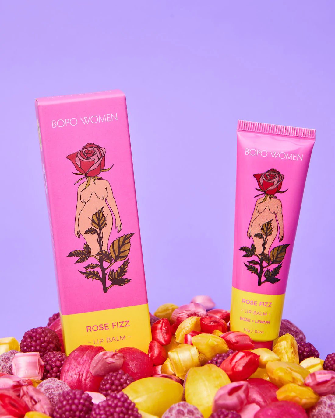 Shop Rose Fizz Lip Balm by BOPO Women - Bopo Women