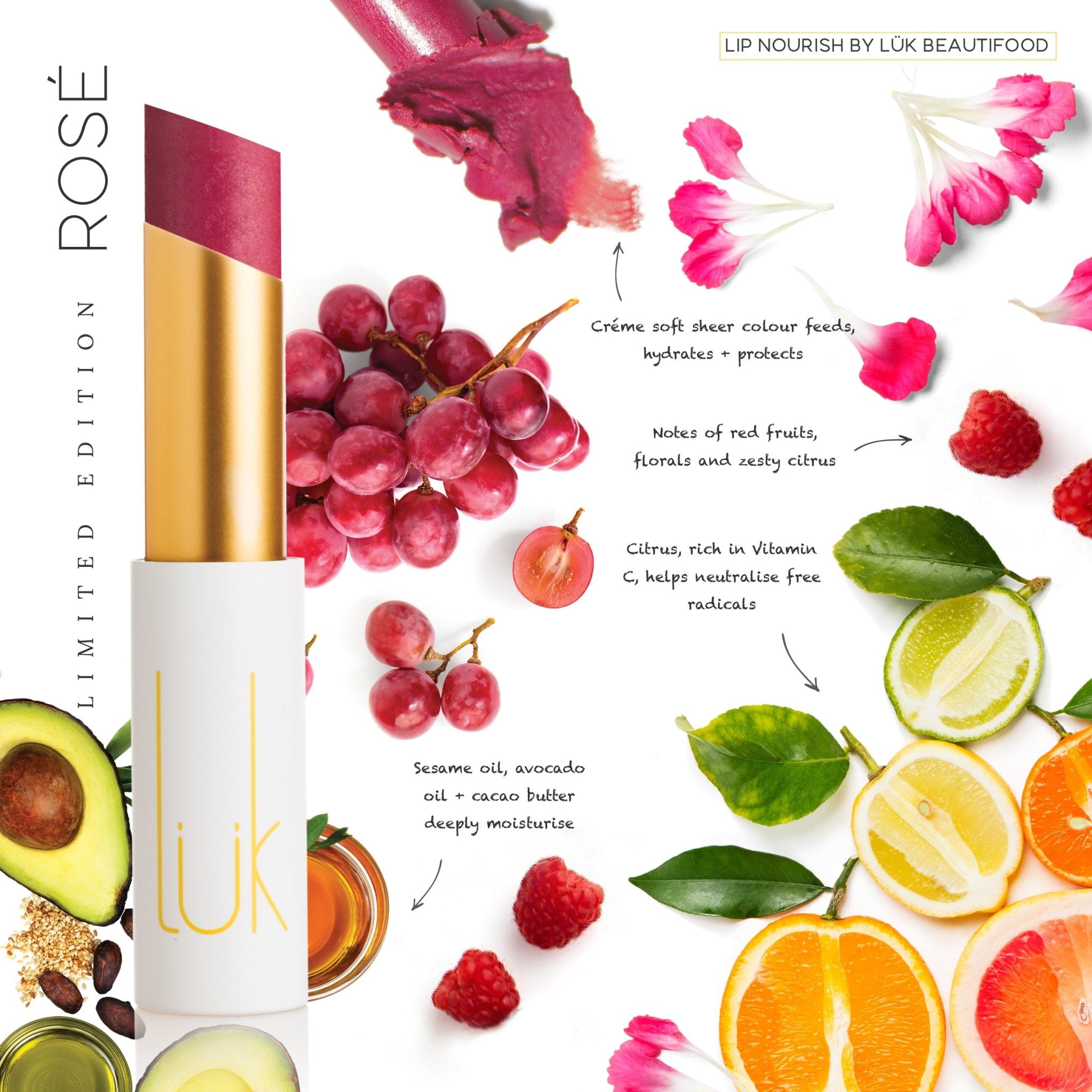 Shop Rosé Lip Nourish - Luk