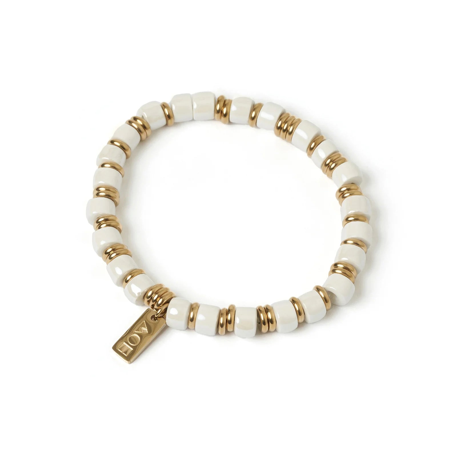 Shop Skylar Stretch Bracelet | Vanilla - Arms Of Eve