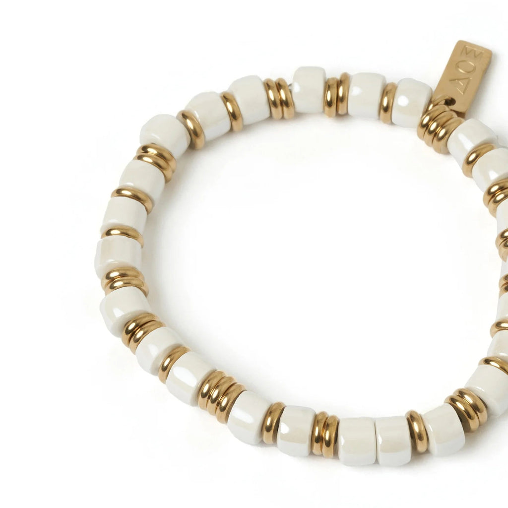 Shop Skylar Stretch Bracelet | Vanilla - Arms Of Eve