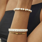 Shop Skylar Stretch Bracelet | Vanilla - Arms Of Eve
