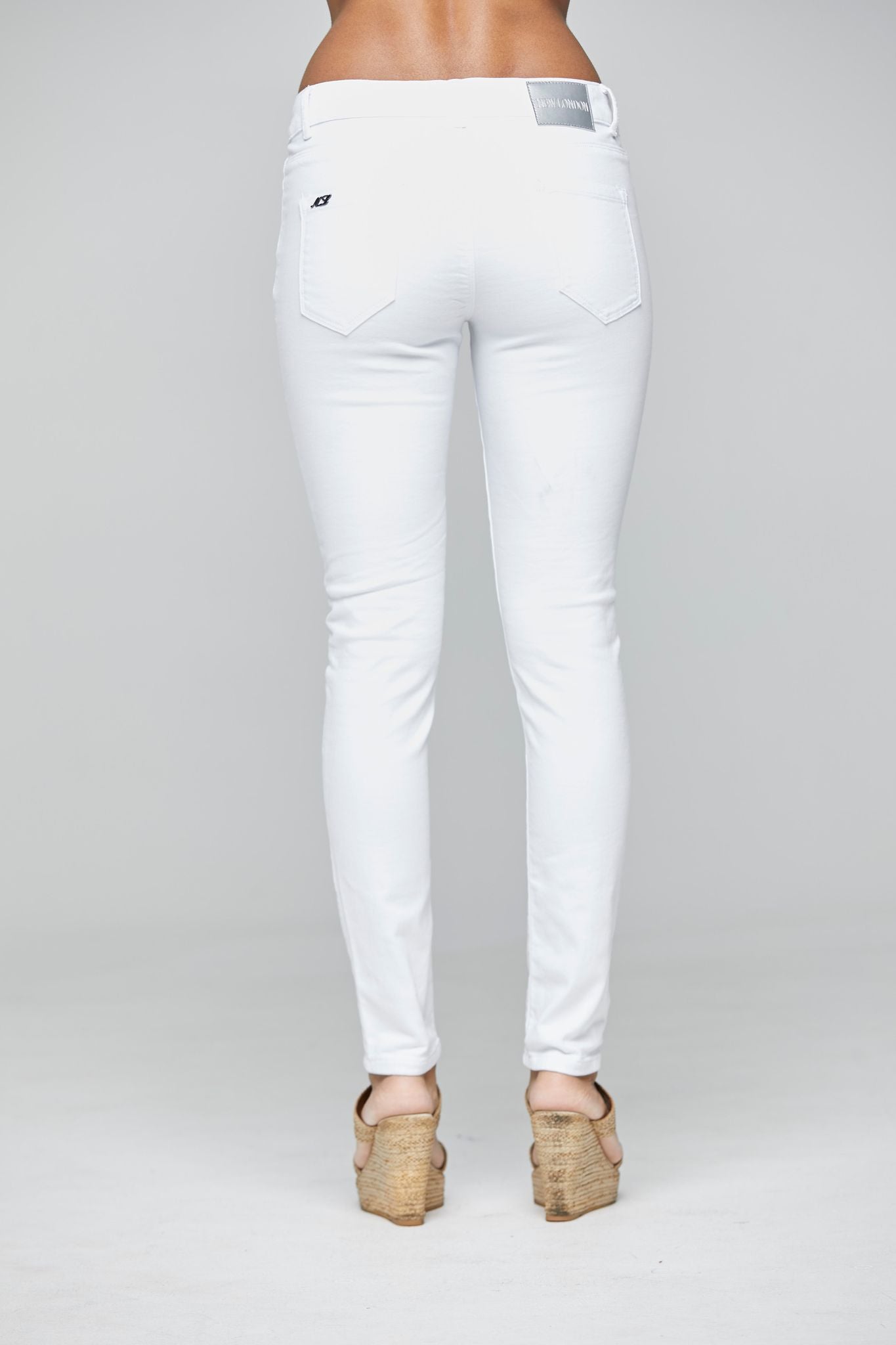 Shop Sloane HB Skinny Jean in White - New London Jeans