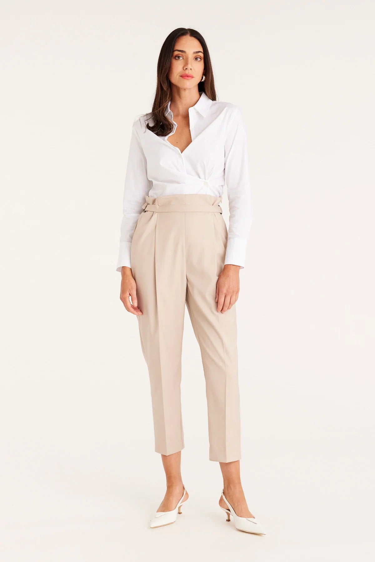 Shop Stockholm Cropped Pant | Stone - Cable Melbourne