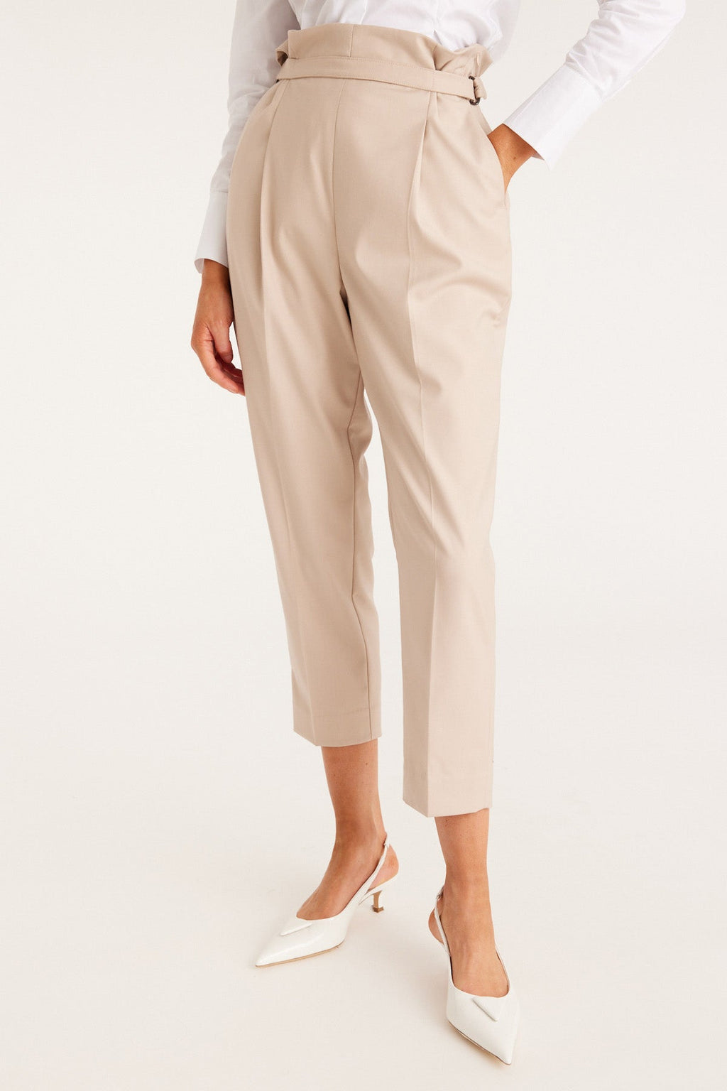 Shop Stockholm Cropped Pant | Stone - Cable Melbourne