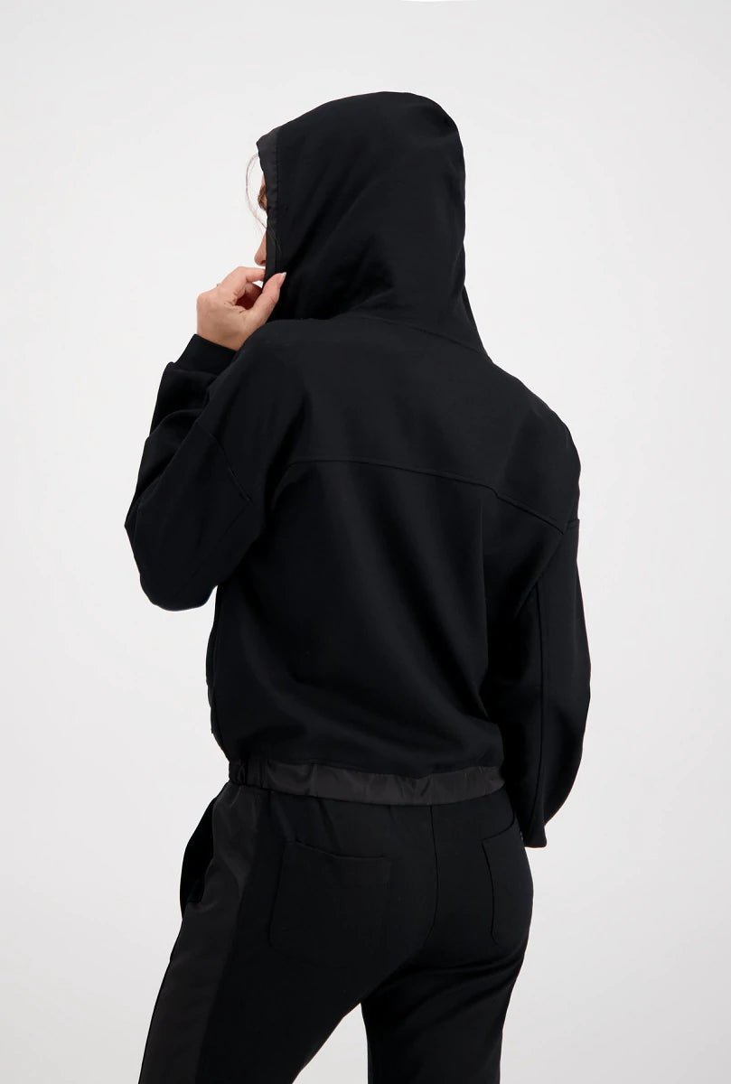 Shop Sweater Jacket with Hoodie and Large Pockets - Monari
