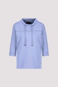 Shop Sweater with Rhinestones | Blue - Monari