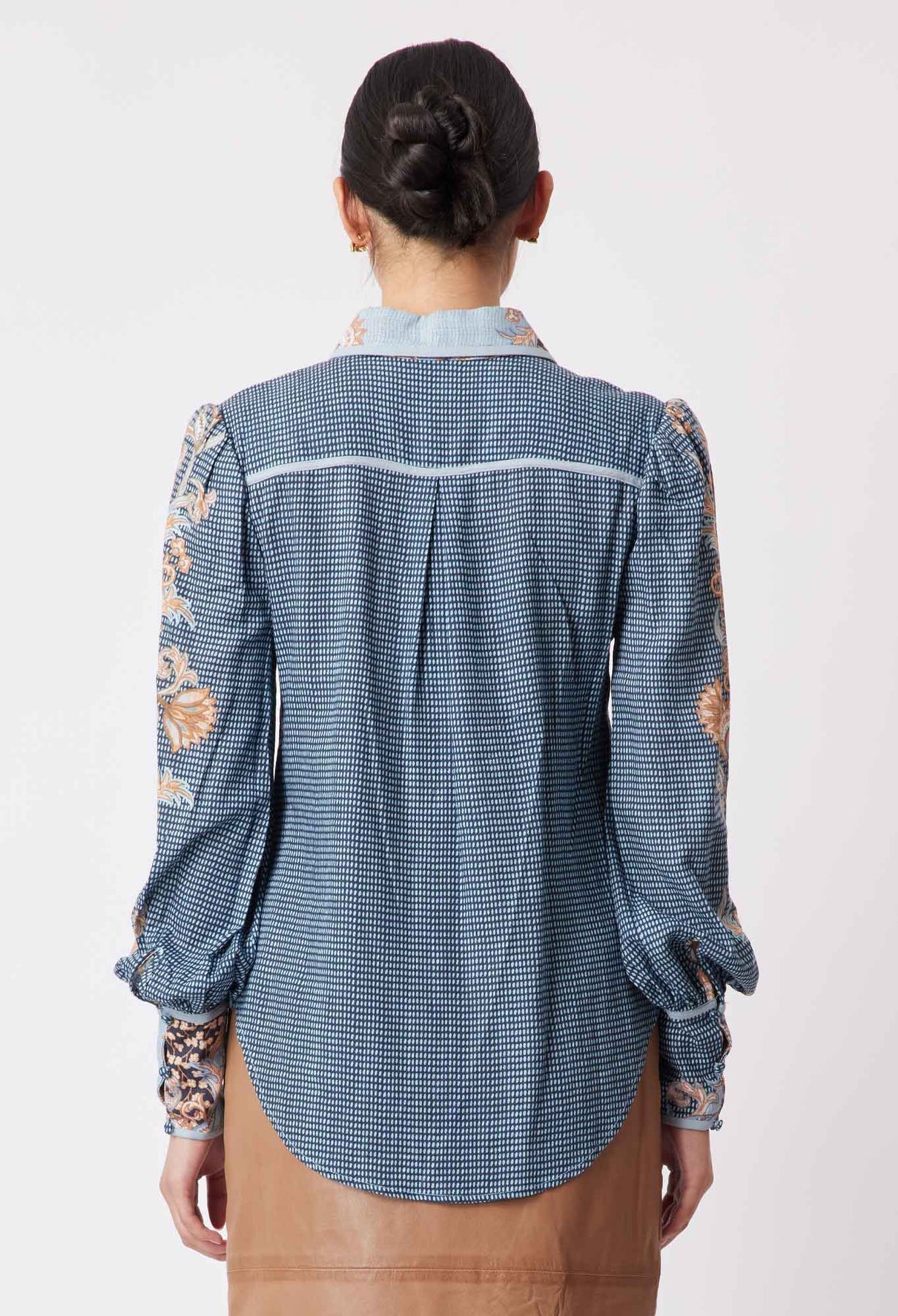Shop Tallitha Linen Shirt │ Como Flower - ONCEWAS