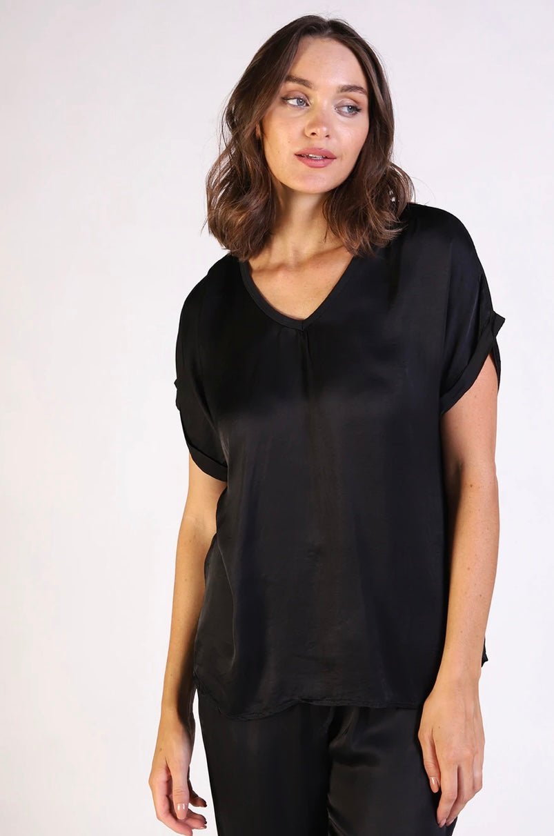 Shop Taylor Tee in Black or Camel - Ridley