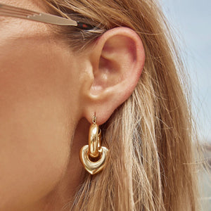 Shop Te Amo Gold Earrings - Arms Of Eve