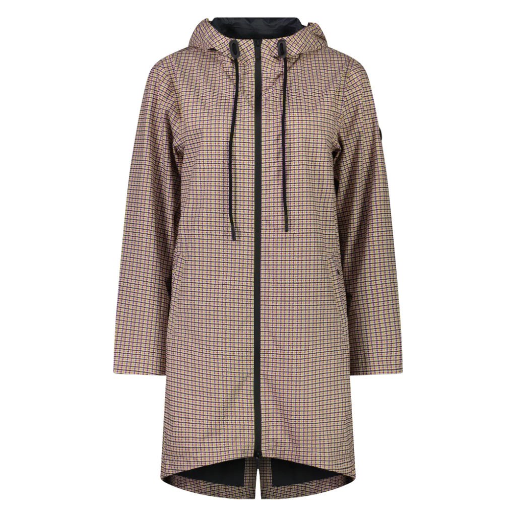 Shop Ultra Lightweight Debbie Raincoat | Multi Houndstooth - Moke