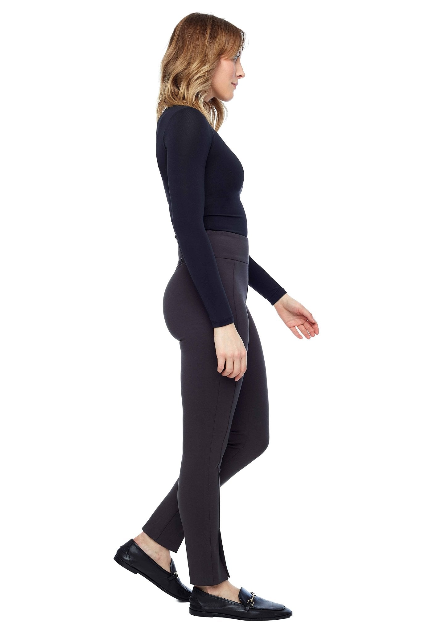 Shop Up! Pant - Ponte Slim Ankle Style 67375 | Slate Grey - Up Pants