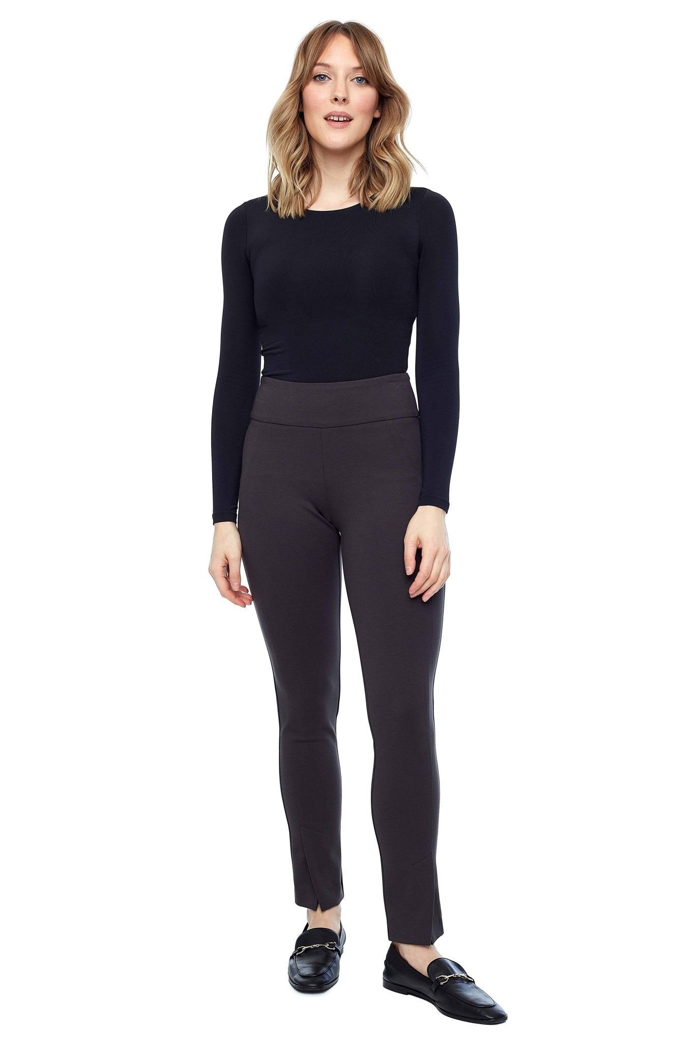 Shop Up! Pant - Ponte Slim Ankle Style 67375 | Slate Grey - Up Pants