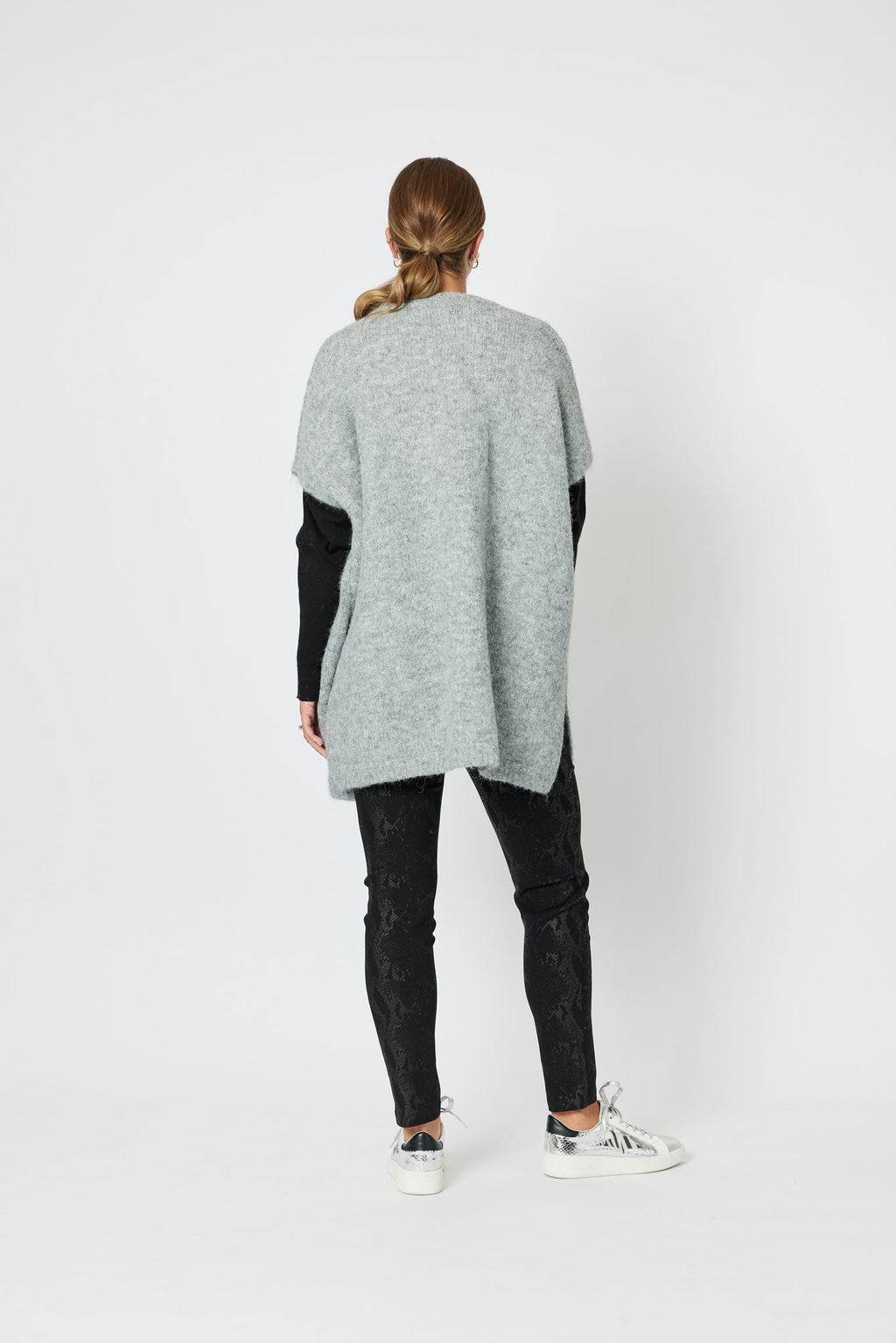 Shop Verona Zip Through Vest | Silver Marle - Hammock & Vine