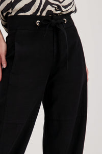Shop Wide Leg Draw String Pant | Black - Monari