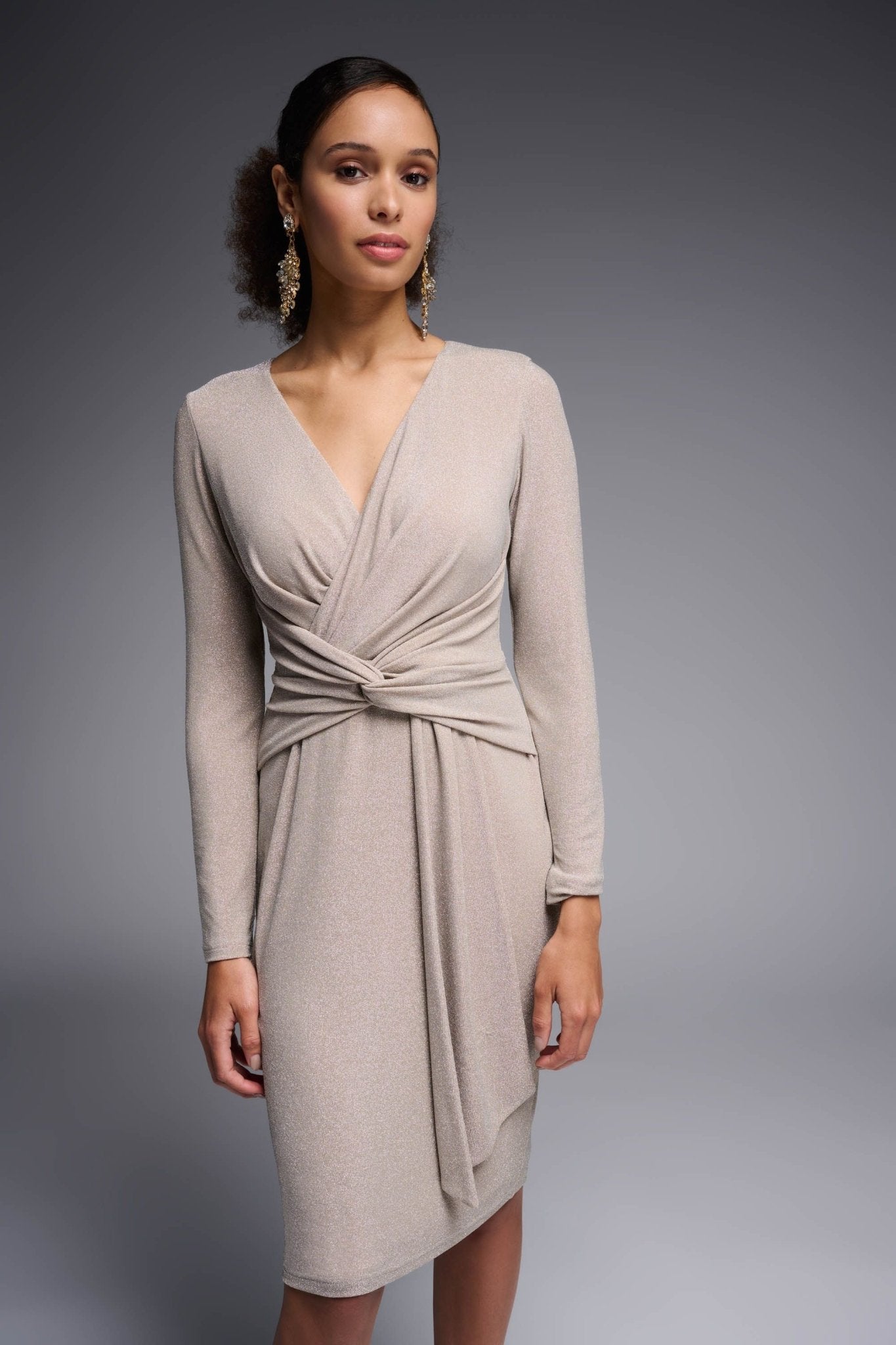 Shop Wrap Dress Style 231763 | Navy - Joseph Ribkoff