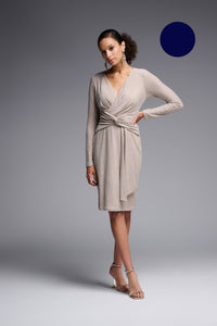 Shop Wrap Dress Style 231763 | Navy - Joseph Ribkoff