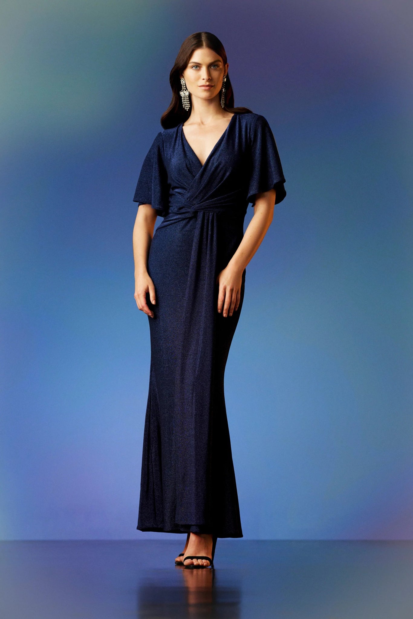 Shop Wrap Gown Style 231749 | Navy - Joseph Ribkoff
