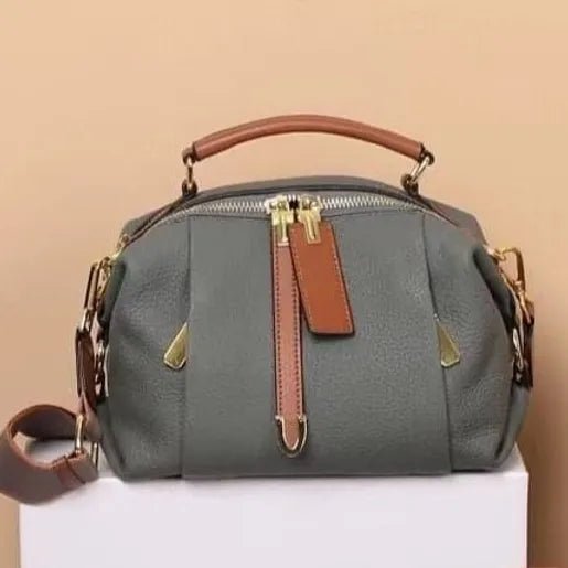 Shop Zen Leather Handbag Style 5502 in Haze Green - Zeneeba